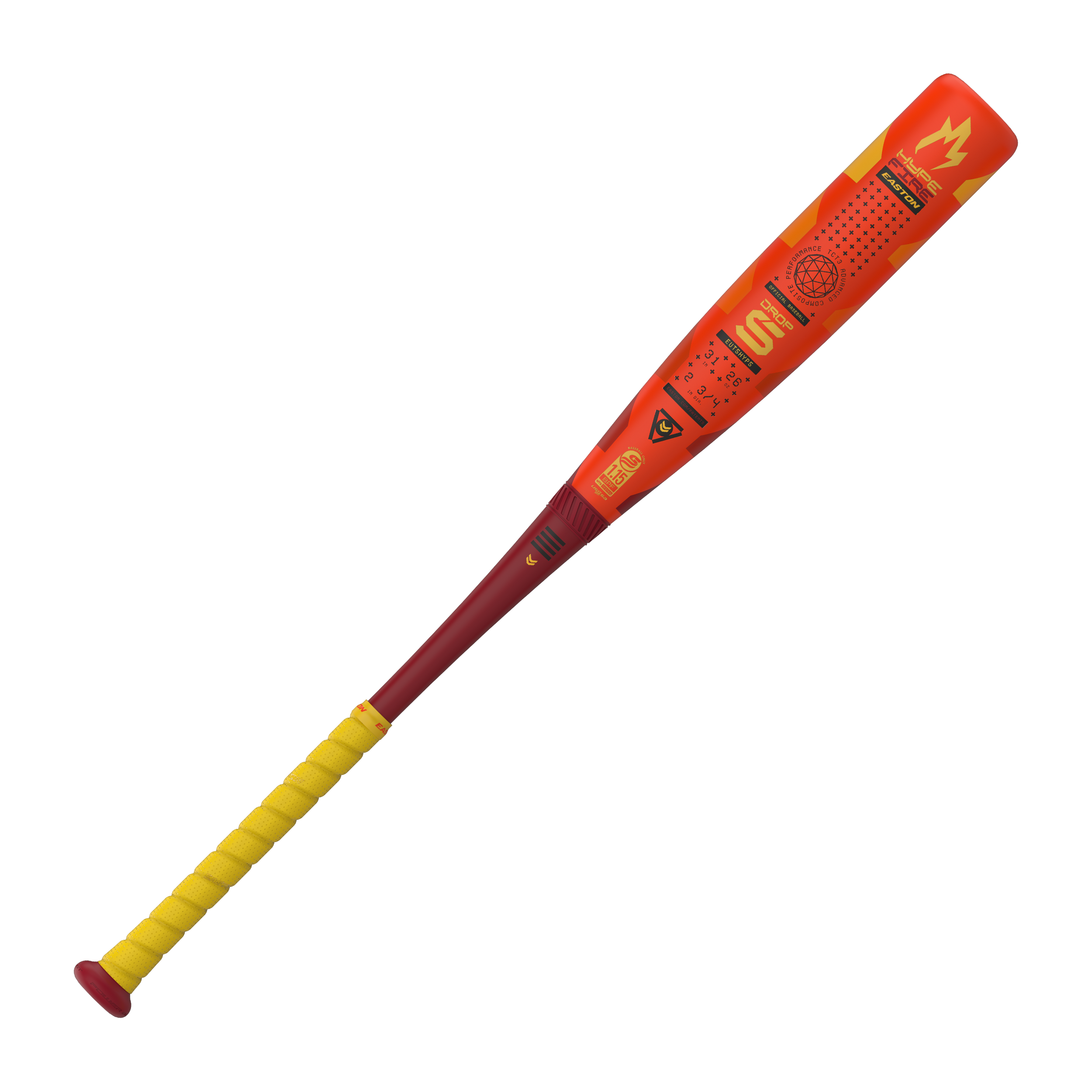 Easton 2025 Hype Fire 2 3/4 USSSA Baseball Bat -5 Drop Weight | Youth & Adult Baseball Equipment | Perfect for Games, Practice & Training Sessions