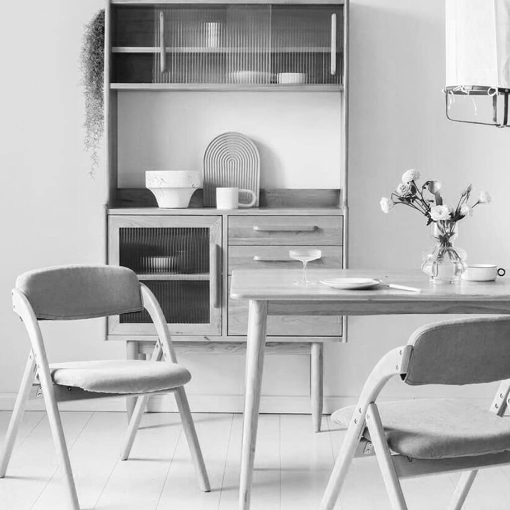 Premium Wooden Restaurant Chair - Heavy Duty Gray Home Office Desk Chair & Cafe Lounge Chair (52.5x60x78.5cm) - Perfect for Dining Rooms, Coffee Shops, and Workspaces