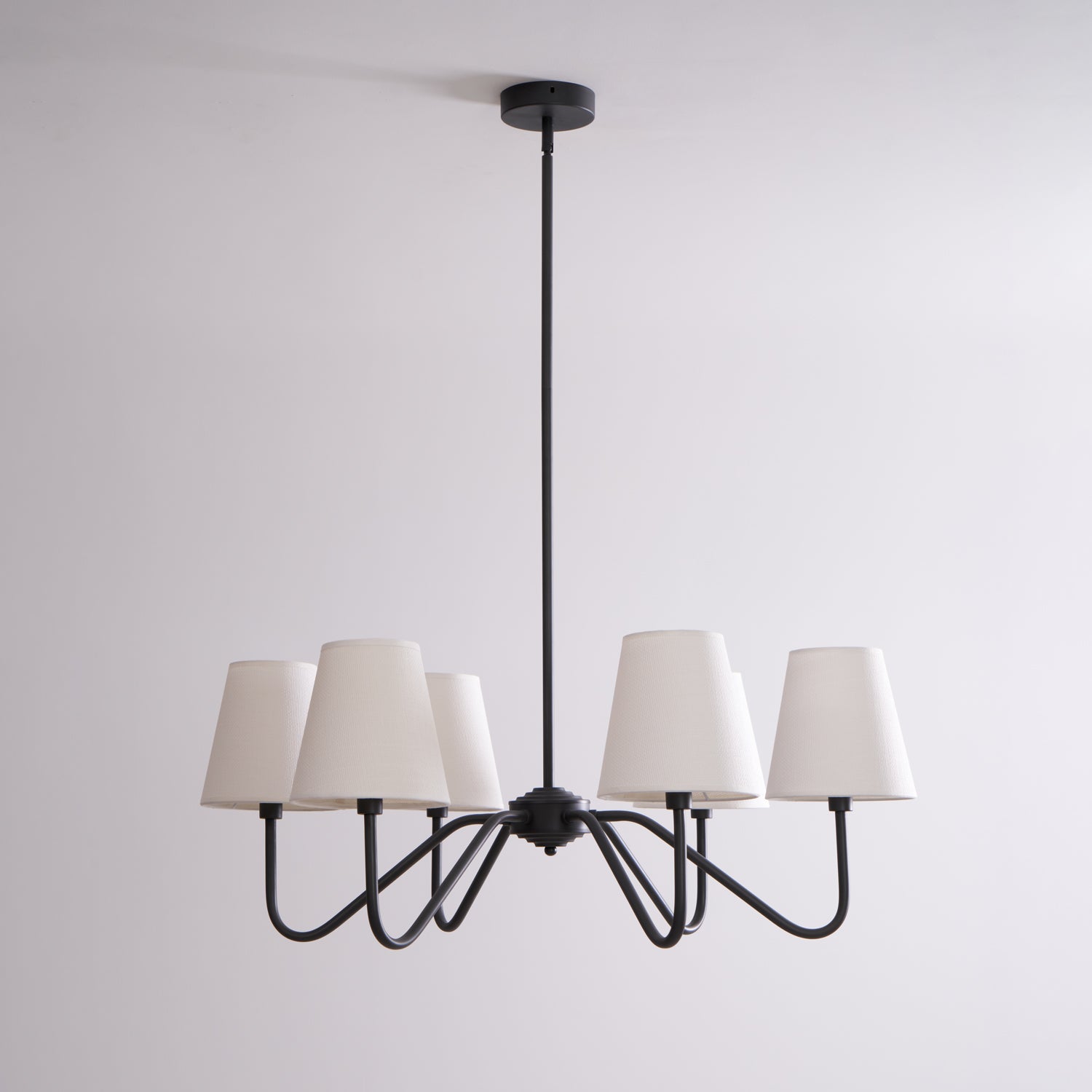 Elegant Black Crystal Chandelier - Modern Ceiling Light Fixture for Dining Room, Living Room & Bedroom Decor | Perfect for Home, Wedding & Restaurant Lighting
