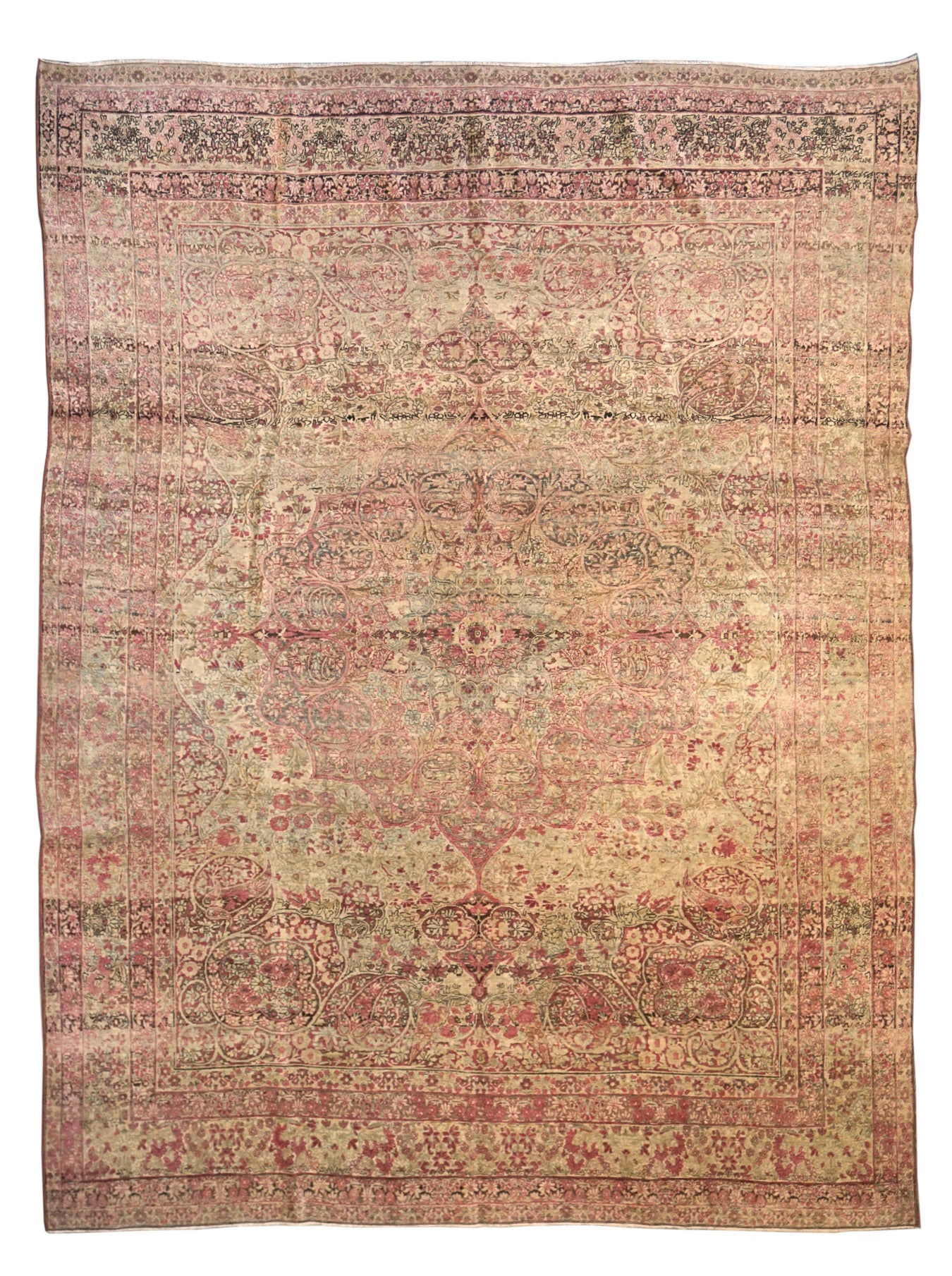 Antique Lavar Kerman Handwoven Traditional Persian Rug JF7924 - Perfect for Living Room, Bedroom & Home Decor