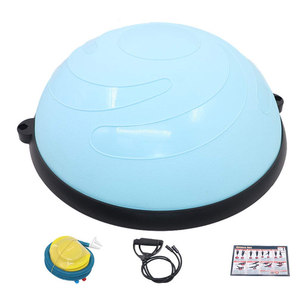 Balance Training Ball - Thickened Anti-Burst Yoga Ball for Home Fitness, Pilates & Weight Loss | Yoga Half Wave Speed Ball for Core Strength & Stability Training | Perfect for Home Gym, Physical Therapy & Office Workout