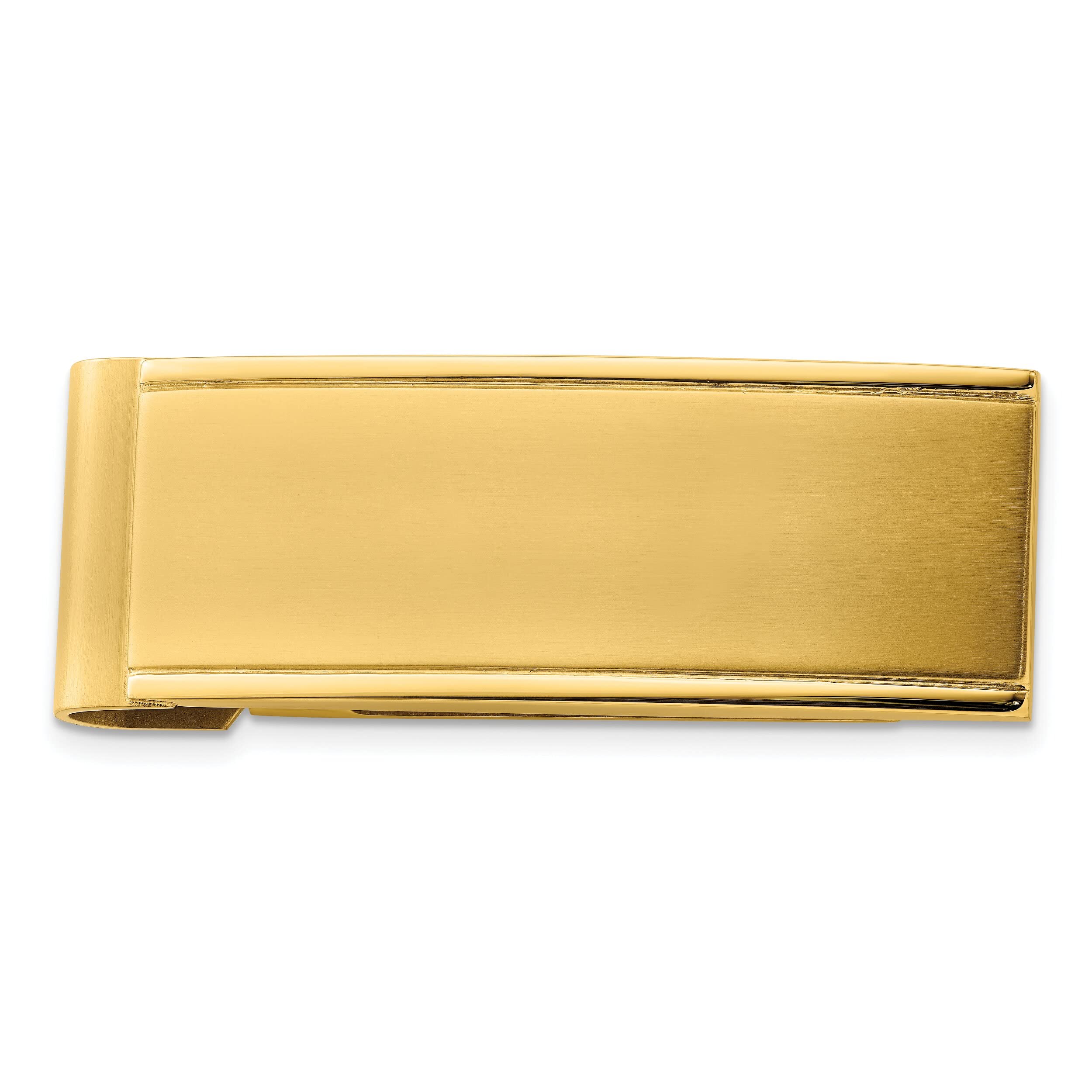 FindingKing Engravable Stainless Steel Gold Plated Money Clip for Men - Perfect for Gifts, Weddings & Business Accessories