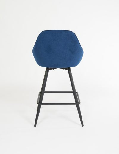 Modern Cobalt Blue Daphne Stool - Stylish Bar Stool for Kitchen Island, Dining Room & Home Decor - High-QPU Seating with Comfortable Design