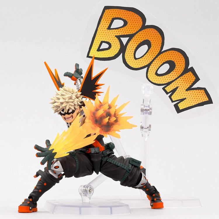 Amazing Yamaguchi Revoltech Action Figure - Katsuki Bakugo from My Hero Academia - Highly Articulated Collectible for Anime Fans & Display - Perfect for Cosplay, Gift Giving & Anime Collections