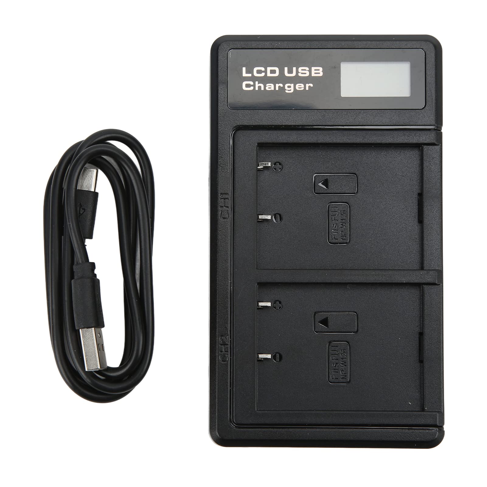 GOWENIC Dual USB Wall Charger with LCD Display - Fast Charging for iPhone, Android, Type C Devices - Portable Power Bank & Home Outlet Charging - Perfect for Travel, Office, and Home Use