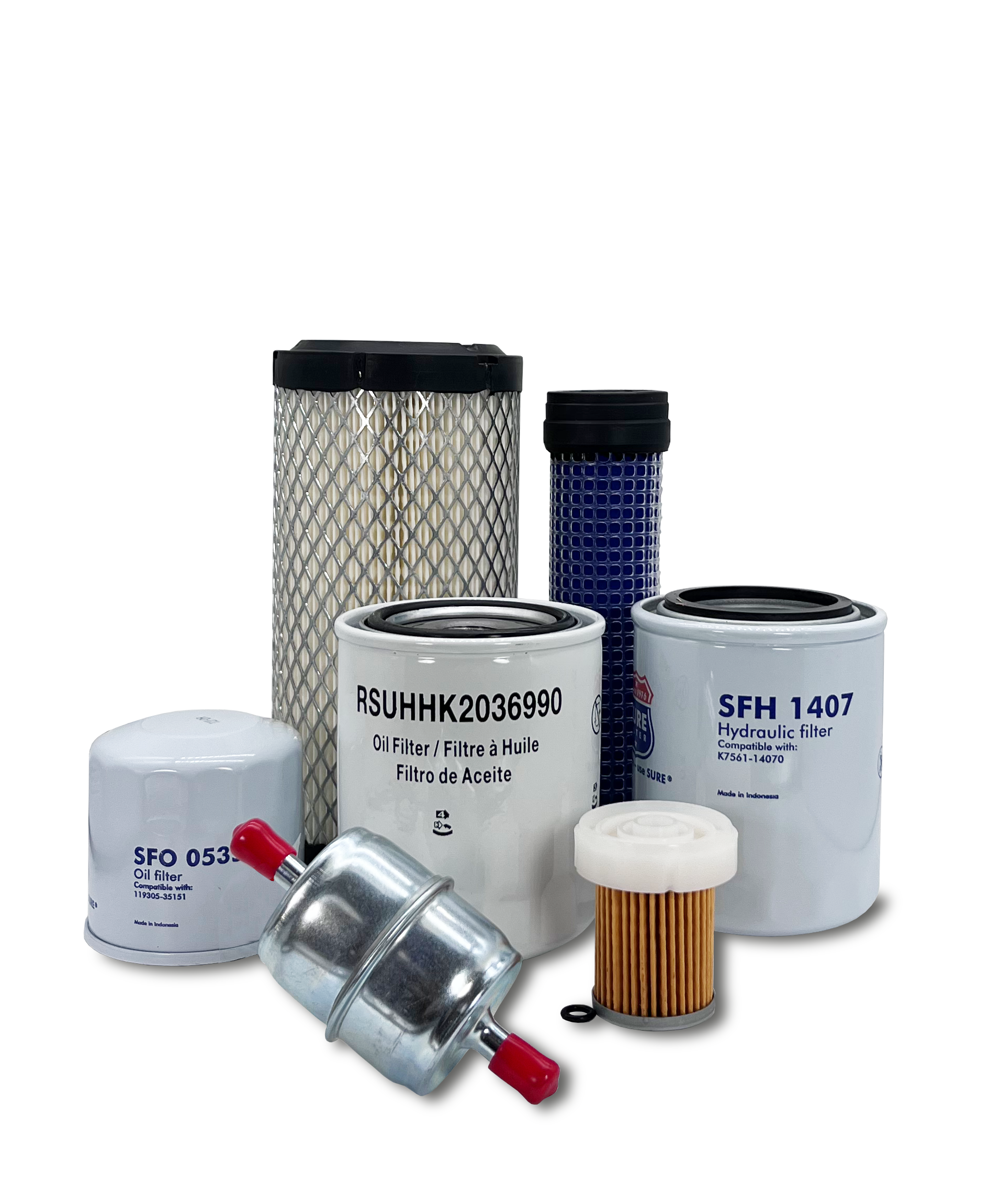 HERO® Maintenance Filter Kit for Kubota RTV900G Utility Vehicle - Air, Oil & Fuel Filters Replacement Set - Perfect for Off-Road, Farm & Construction Use