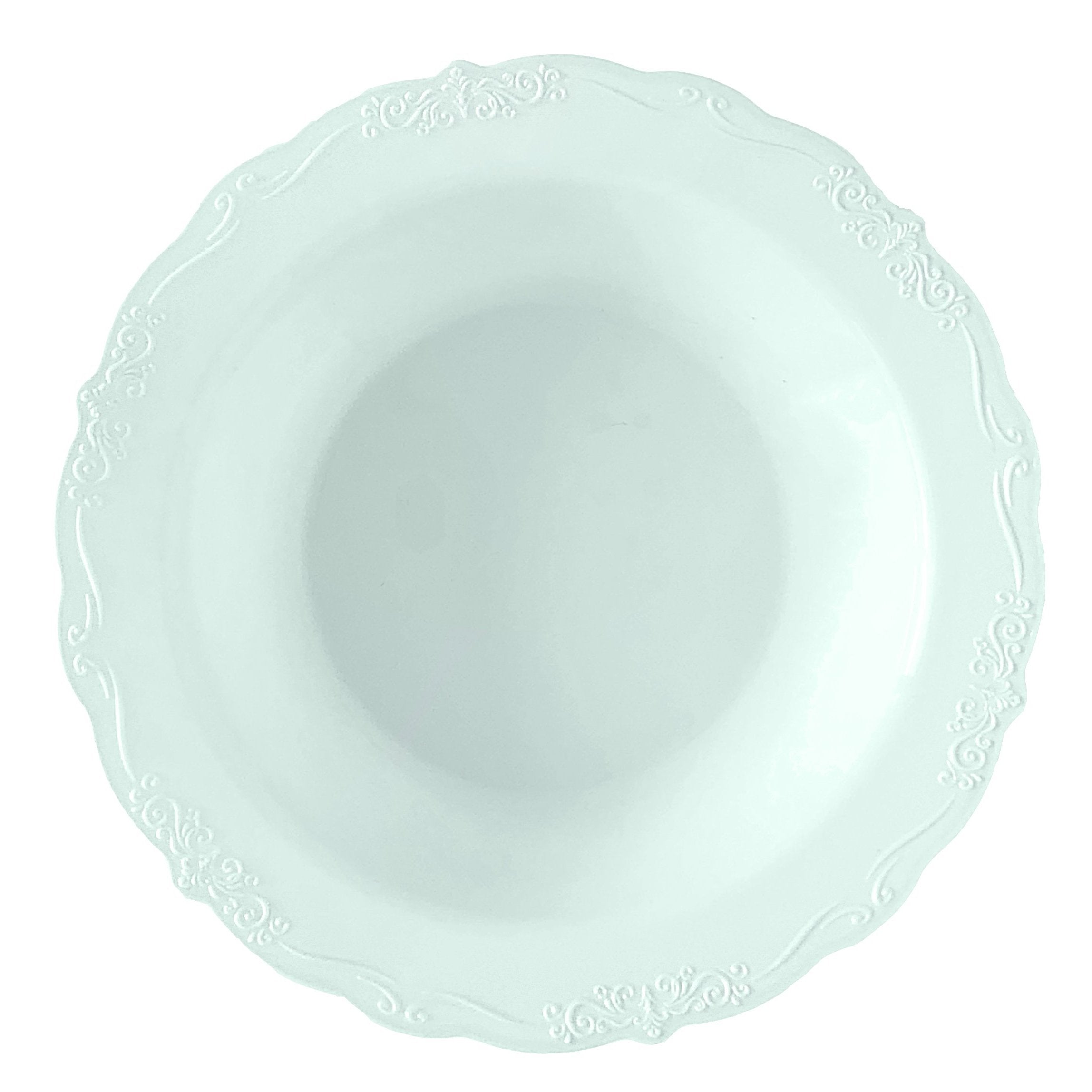 Eco-Friendly Round Plastic Plates - 10-Inch Green Disposable Plates for Parties, Picnics & Outdoor Dining - Vintage Style Durable Dishware