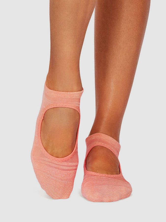 Tavi Emma Non-Slip Grip Socks for Women - Yoga, Pilates, Barre & Workout - Anti-Skid Socks with Arch Support & Breathable Fabric