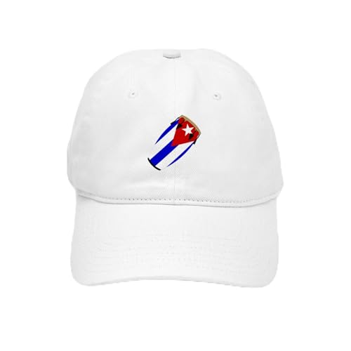 White - Conga Cuba Flag Music Cap