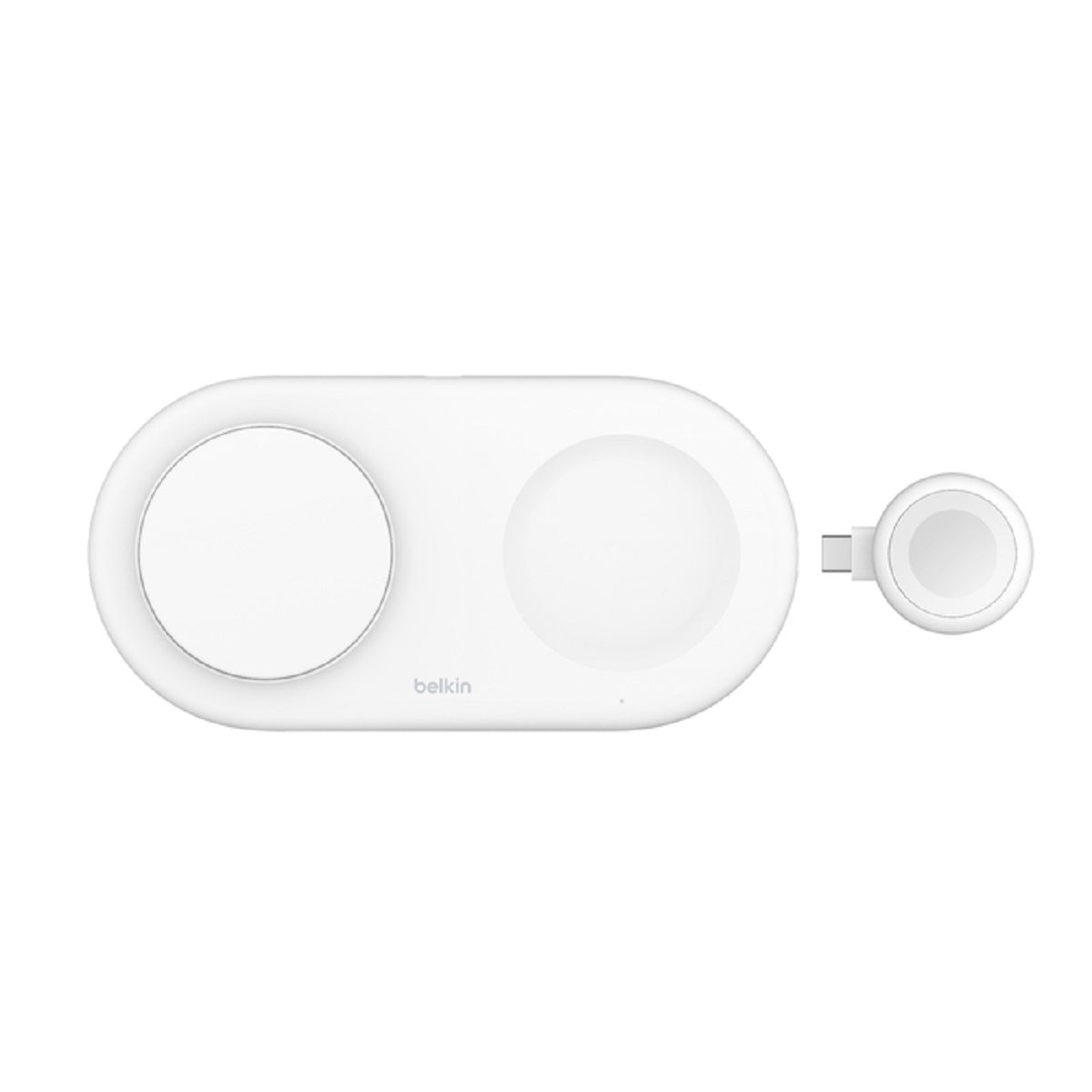 Belkin BoostCharge Pro Qi2 15W 3-in-1 Magnetic Wireless Charging Pad for iPhone, Samsung & AirPods - Fast Charging Stand for Home, Office & Travel