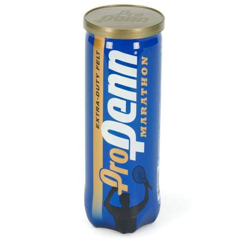 Penn Pro Marathon Extra Duty Tennis Balls (1 Case, 12 Cans) - Durable Tennis Balls for Competitive Play, Training & Practice - Ideal for Hard Courts & High-Performance Matches