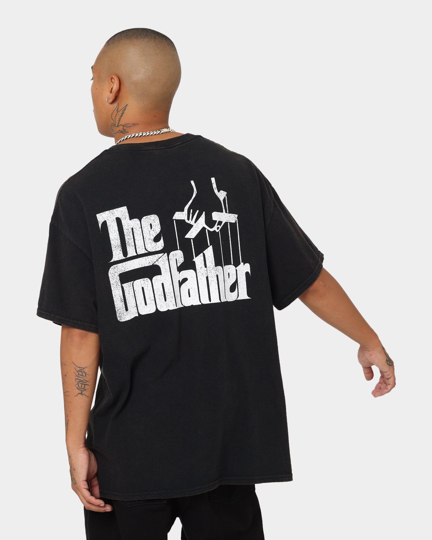 The Godfather Vintage T-Shirt - The Don Black Wash Retro Graphic Tee for Men & Women - Perfect for Movie Fans, Casual Wear & Vintage Style Outfits