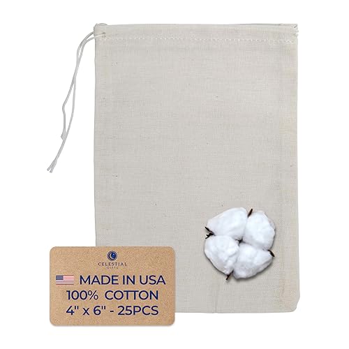 25pcs (4 x 6inches) - Natural Drawstring
