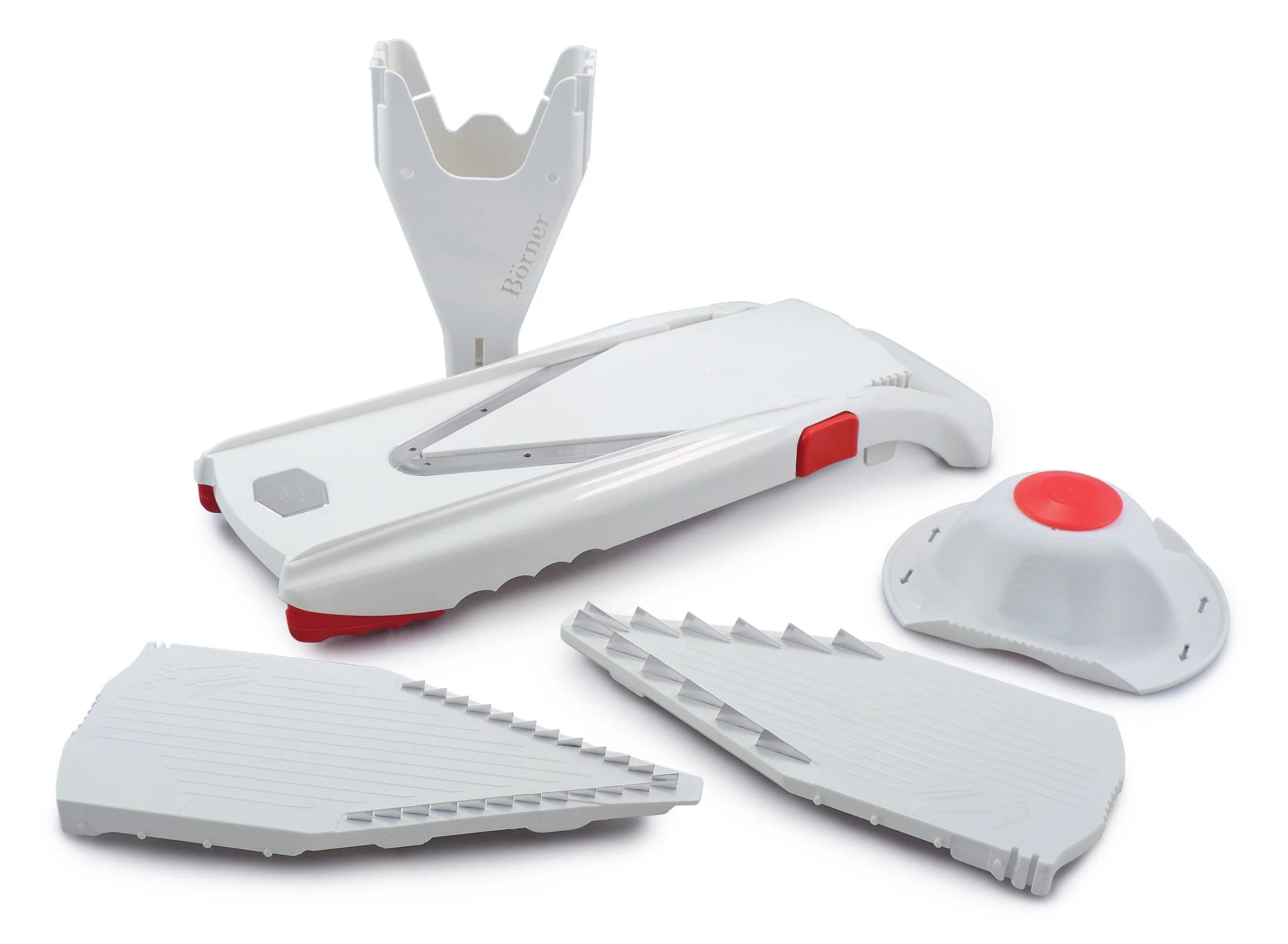 Borner V Power Mandoline Slicer - Professional Vegetable & Fruit Cutter with Adjustable Blades - Perfect for Salad Prep, Meal Kits & Healthy Cooking