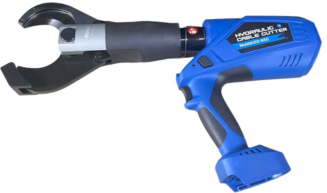 Aiko 18V 4.0Ah Cordless Hydraulic Cable Cutter Tool - ED 65C Model for Professional Electrical Work & Industrial Cutting Applications