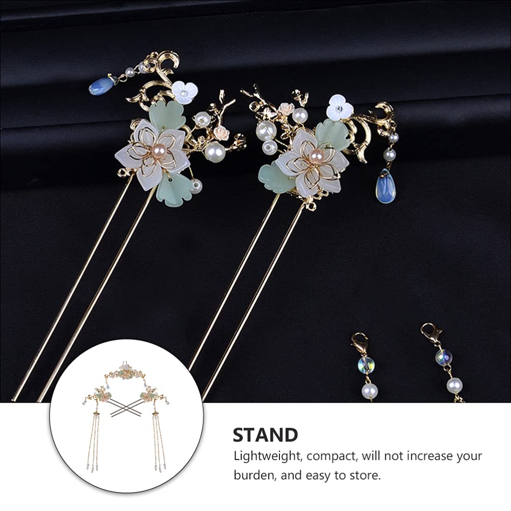 Vintage Chinese Hair Sticks - 3pcs Tassel Hair Pins for Women | Wedding & Party Accessories