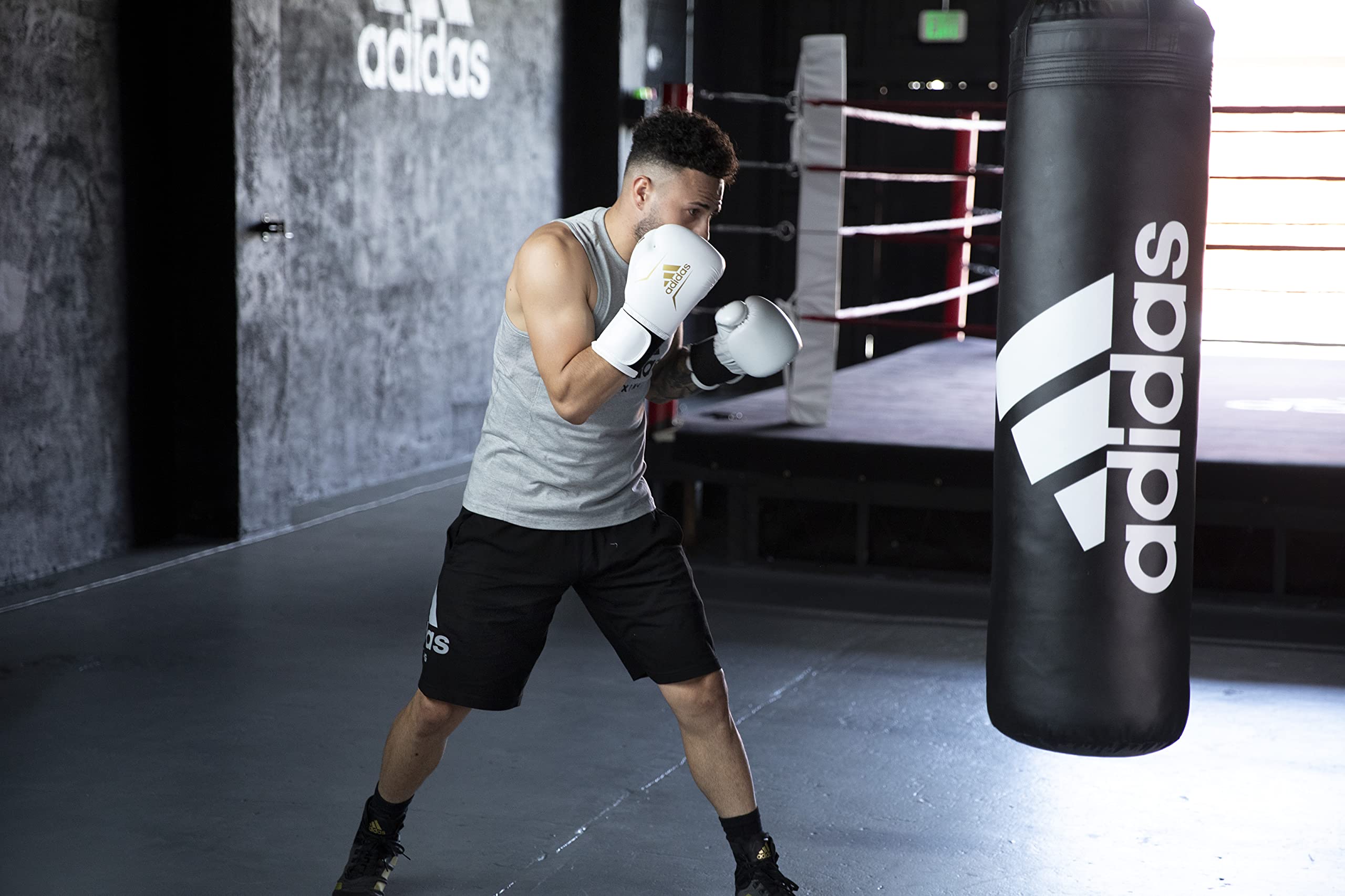 Adidas Heavy Boxing Bag for MMA, Kickboxing, Fitness & Cardio Workouts - Pre-Filled Punching Bag for Home Gym & Martial Arts Training | Perfect for Boxing Practice, Strength Training & Cardio Exercise