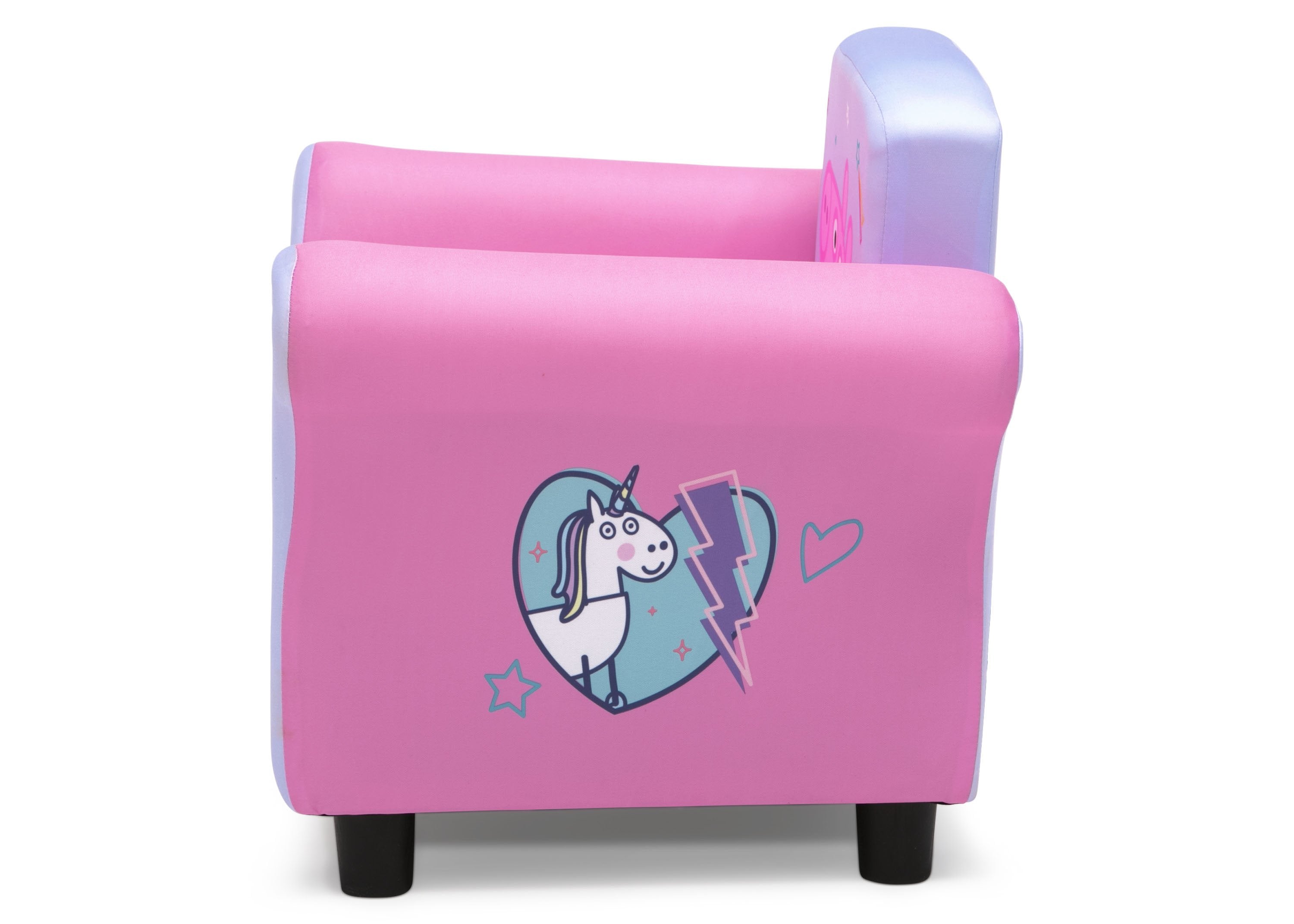 Peppa Pig Kids Upholstered Chair - Soft & Comfortable Toddler Armchair for Bedroom, Playroom & Nursery - Perfect for Reading, Relaxing & Playtime