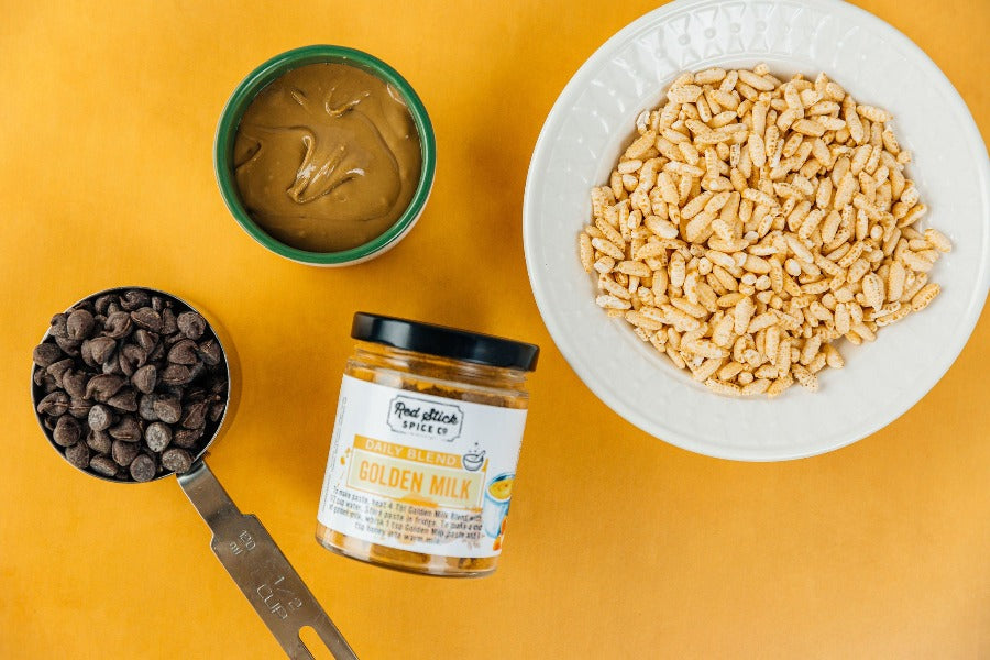 Organic Golden Milk Powder - Turmeric Latte Mix with Cinnamon & Ginger for Immunity & Digestion - Perfect for Morning Drinks, Relaxation & Wellness Routines