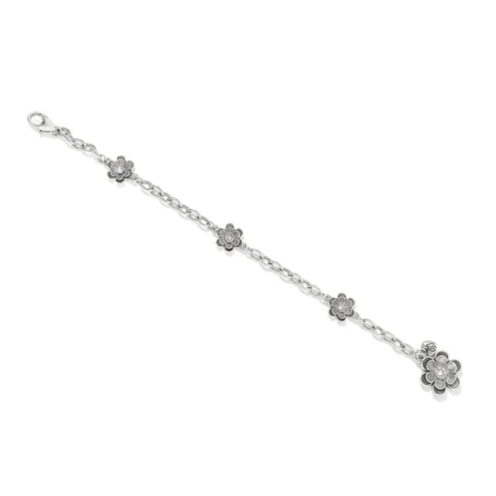 Brighton Sterling Silver Floral Petal Bracelet for Women - Elegant Handmade Jewelry Gift for Her, Perfect for Weddings, Anniversaries & Special Occasions