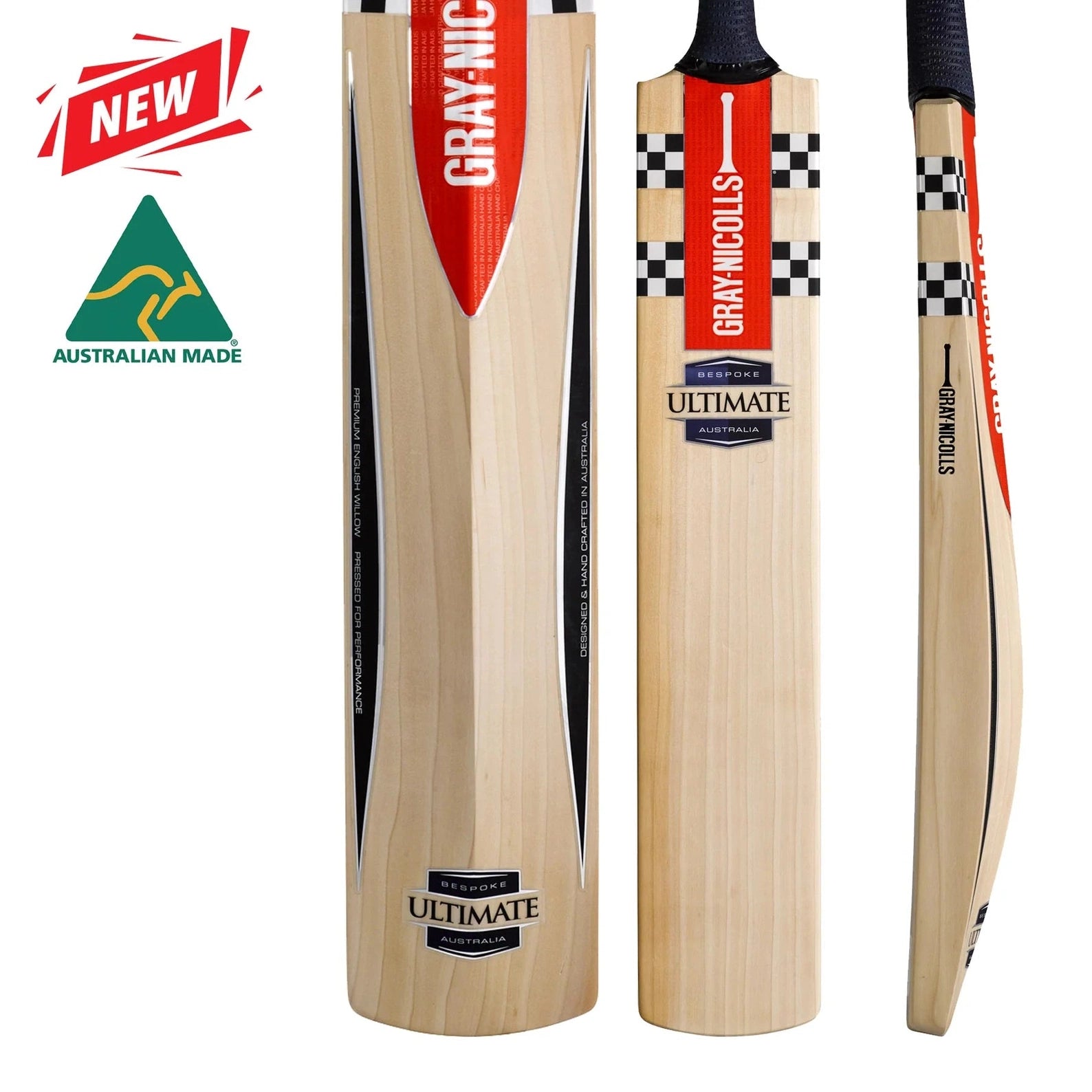 Gray Nicolls Ultimate Senior Cricket Bat - Premium English Willow for Professional Players | Perfect for Matches, Training & Club Games