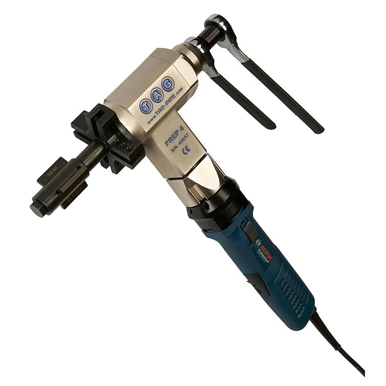 B&B Pipe Tools 8052 E110 Tag Prep 4 Electric 110V Pipe Cutter - 1/4 to 20mm (111mm) Capacity - Professional Plumbing Tool for Copper, PVC, and Metal Pipes - Perfect for Home Repairs and DIY Plumbing Projects