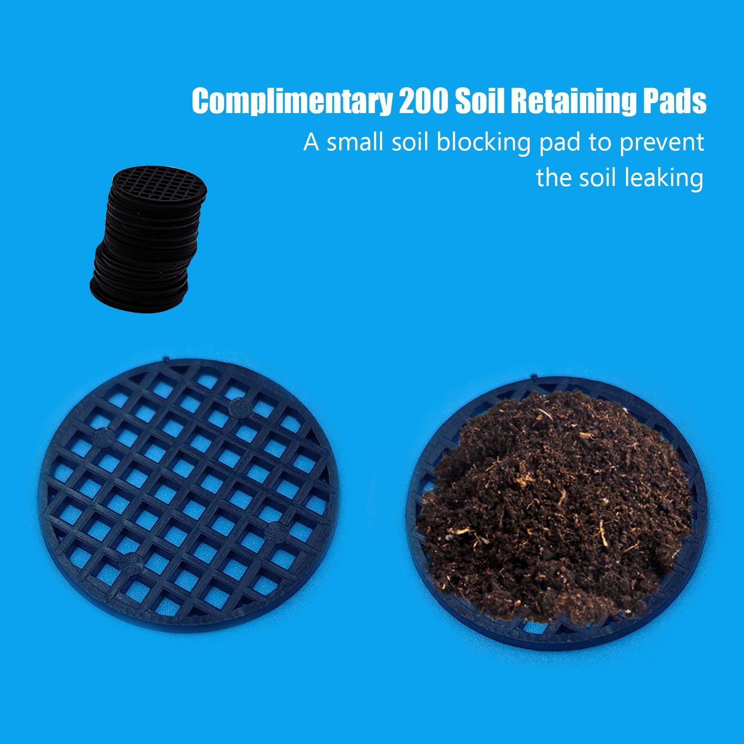 200-Pack 2 Inch Clear Plastic Seed Starter Pots with Drainage Holes - Transparent Round Germination Containers for Indoor Gardening, Herb Growing & Plant Propagation (2.36 Inch Diameter) - Perfect for Windowsill Gardens, Greenhouses & Hydroponic Systems