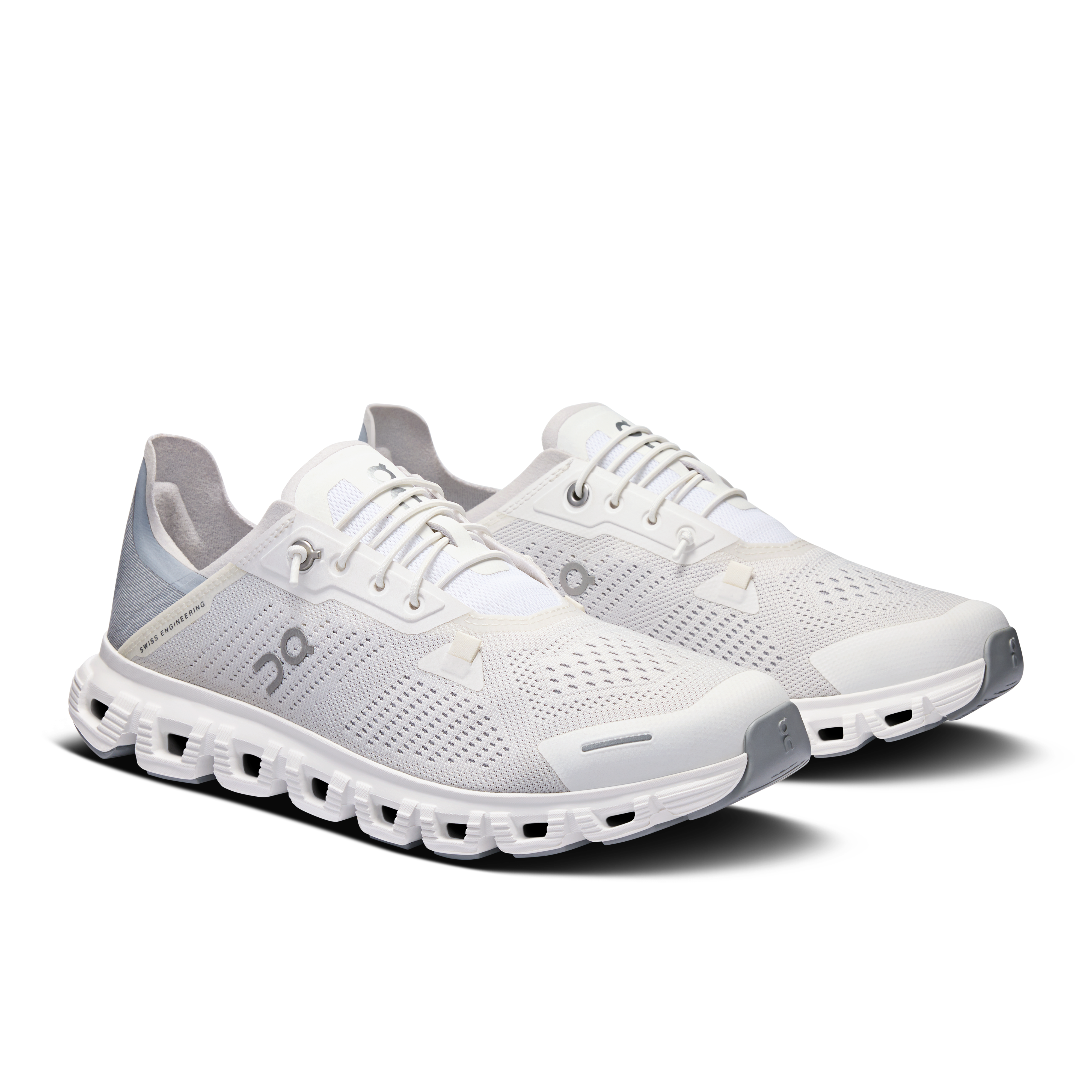 On Running Women's Cloud 6 Coast Running Shoes - White/Glacier - Lightweight & Breathable for Road Running, Jogging & Gym Workouts