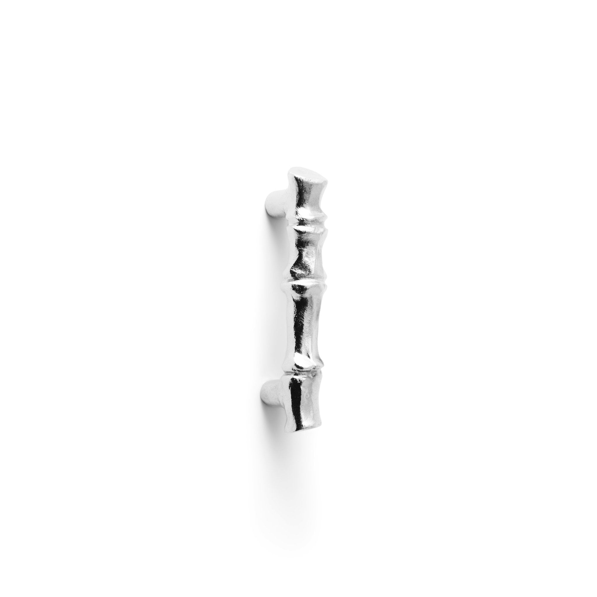 Silver Tone Bamboo Drawer Pulls - Elegant Cabinet Handles for Kitchen & Bathroom - Perfect for Home Renovation & DIY Projects
