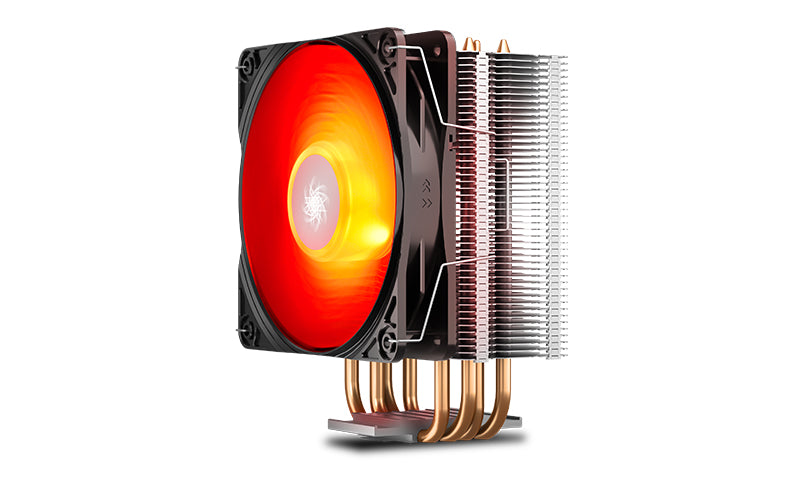 GAMMAXX 400 V2 Red LED CPU Cooler - High Performance Cooling for Intel & AMD Processors - Perfect for Gaming PCs & Workstations