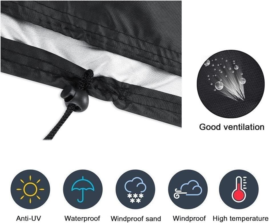 Waterproof L-Shaped Outdoor Sectional Cover for Patio Furniture - Right Facing 104