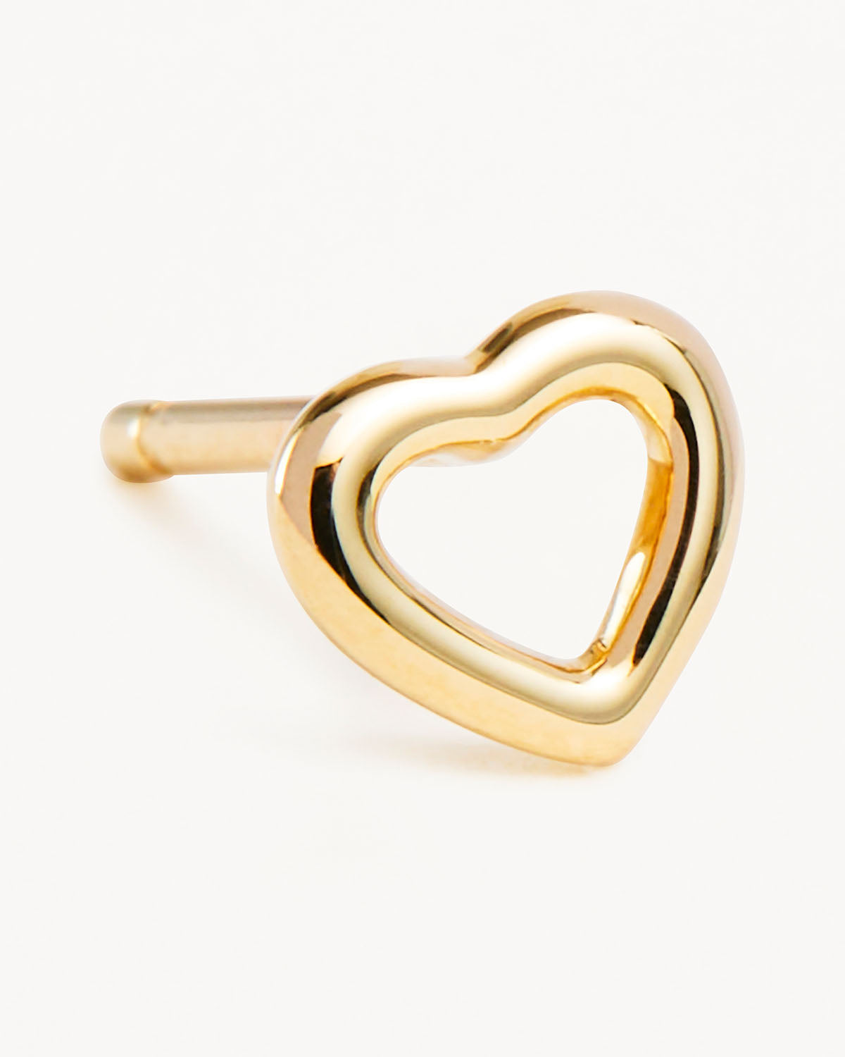 14K Solid Gold Pure Love Stud Earrings for Women - Dainty Heart Earrings for Everyday Wear, Gift for Her, Valentine's Day, Anniversary & Special Occasions