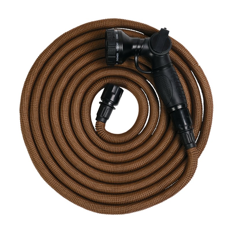 Premium Heavy-Duty Garden Hose - 50ft Expandable Water Hose with 8 Function Spray Nozzle - Perfect for Lawn Care, Car Washing, and Outdoor Cleaning