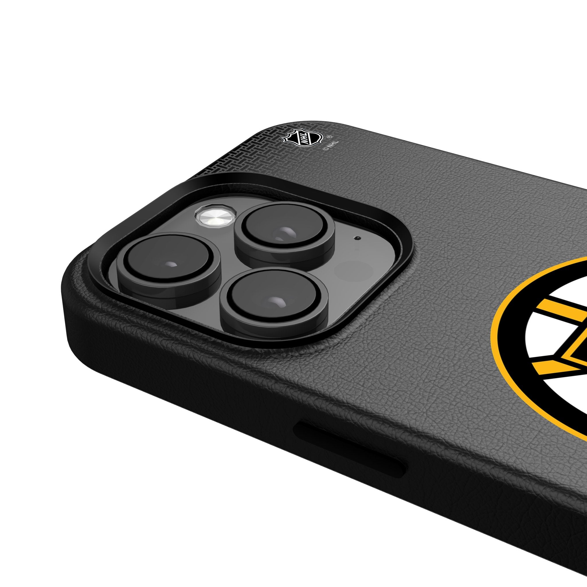 Boston Bruins MagSafe Compatible iPhone Case - Durable Linen Cover for Apple iPhone 12/13/14/15 Pro Max - Perfect for Game Days & Bruins Fans