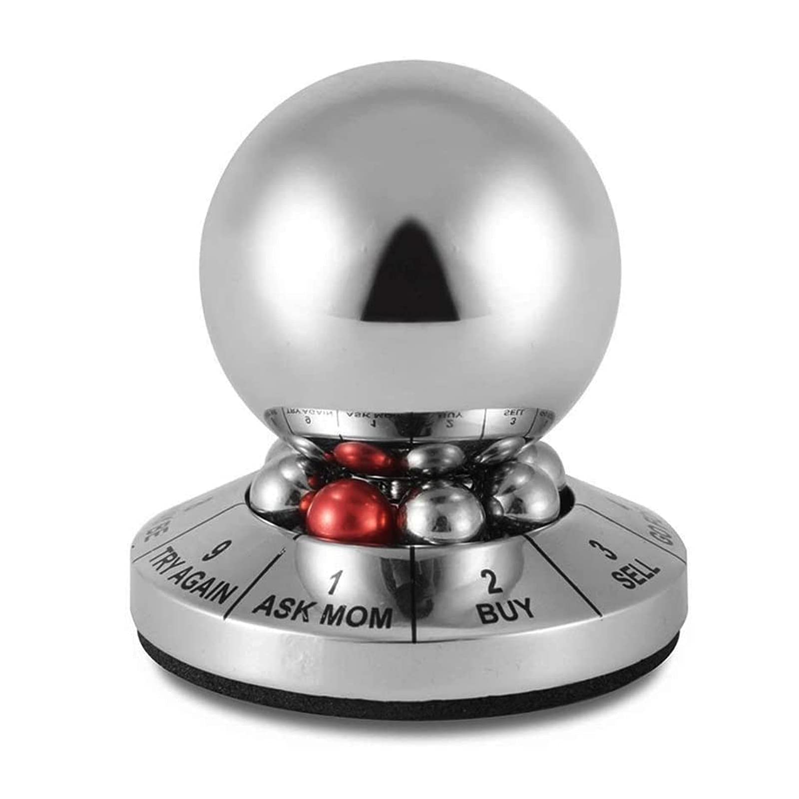 Premium Metal Stress Relief Ball - Anti-Anxiety Fidget Toy for Office & Home, Desk Decor Gift for Adults - Perfect for Focus, Relaxation & ADHD Relief