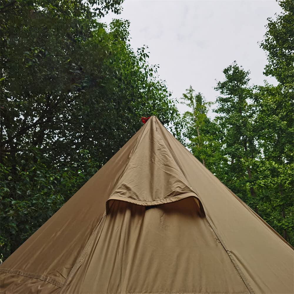 Lightweight 3-4 Person Tipi Hot Tent with Fire Retardant Stove Jack & Snow Skirt - Portable Teepee Tent for Family Camping, Backpacking & Winter Hiking | Perfect for Outdoor Adventures in Cold Weather