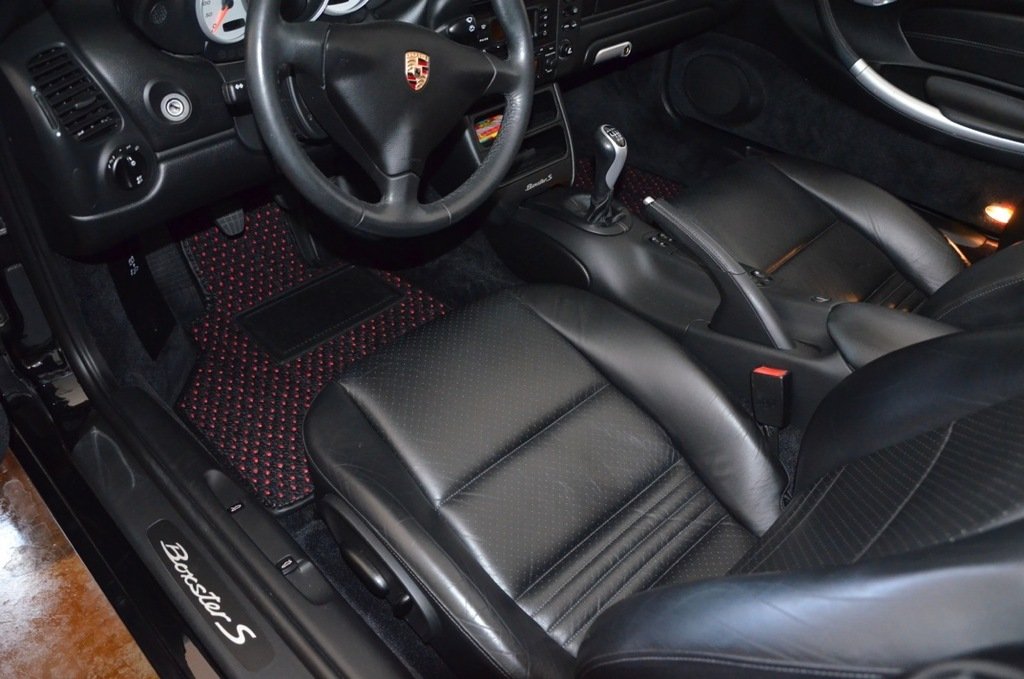 Custom Fit Handmade USA Coco Mats for Cars - Black Blue Dot 4-Piece Set (Front & Rear) | Durable, Eco-Friendly Floor Mats for Any Vehicle Make/Model - Perfect for Daily Commute & Road Trips