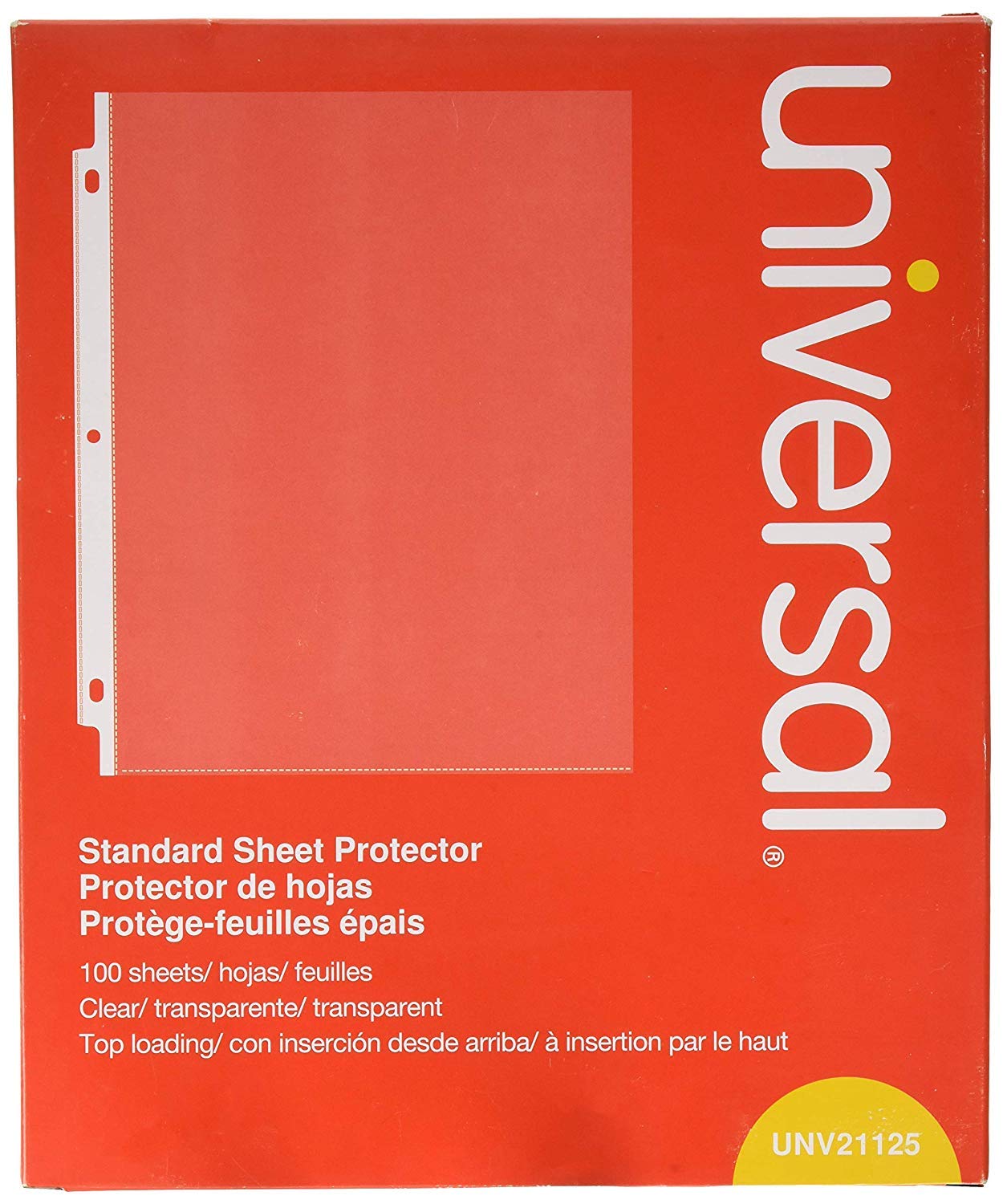 Universal Top-Load Poly Sheet Protectors - Standard Letter Size Clear Plastic Sleeves (100 per Box, 30 Pack) - Perfect for Document Preservation, Office Organization & School Projects