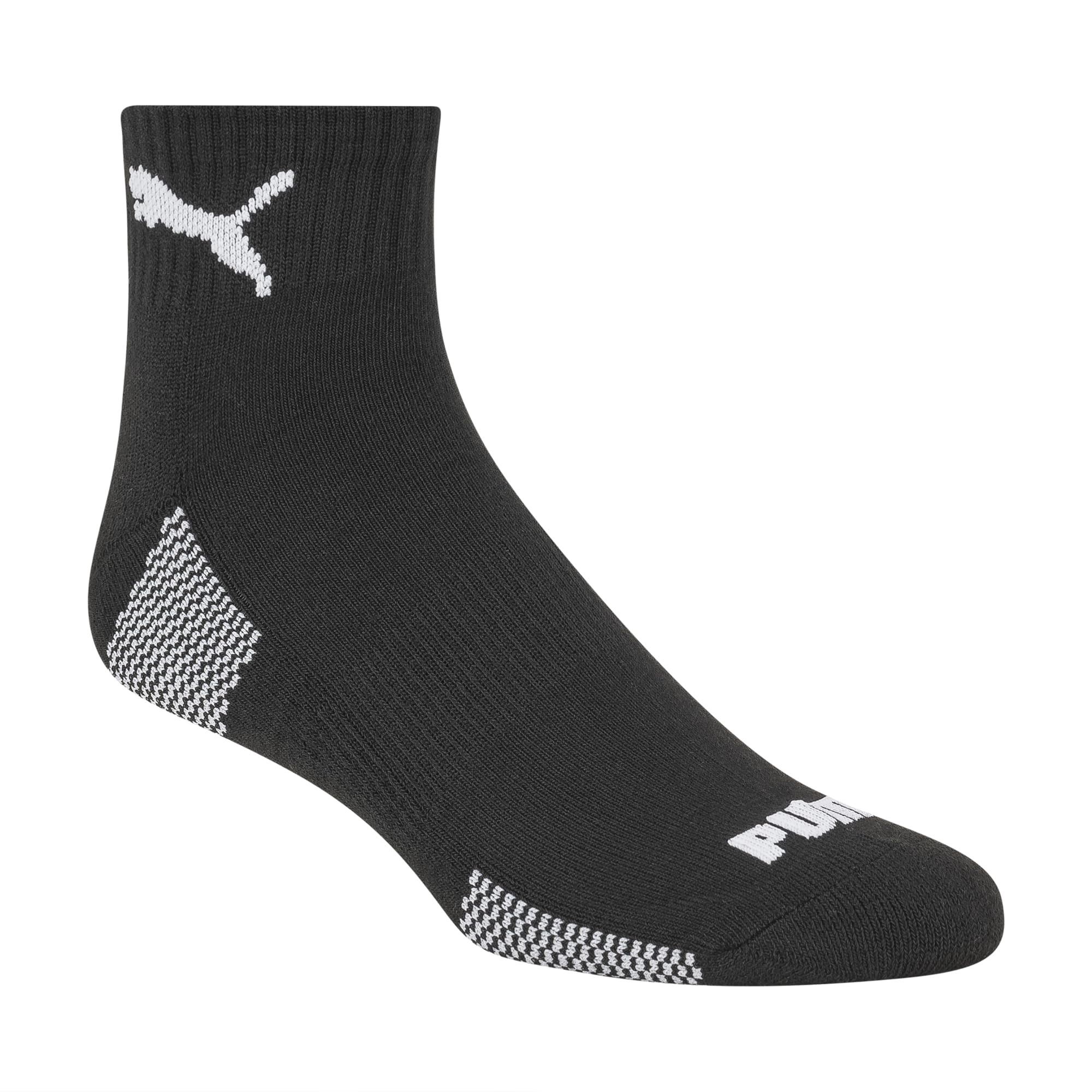 **PUMA Men's 6-Pack Quarter Crew Socks - Breathable Running Socks for Athletic Performance & Everyday Comfort - Ideal for Gym, Jogging & Casual Wear**