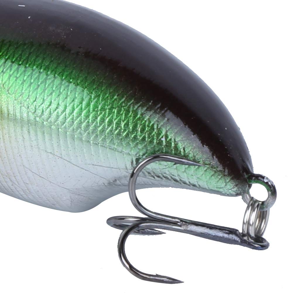 CHICIRIS Crankbait Fishing Lure 3-Pack - 50g Lifelike Artificial Bait with Bright Colors & ABS Fish Mouth Design - Perfect for Bass, Trout & Freshwater Fishing - Great Gift for Anglers