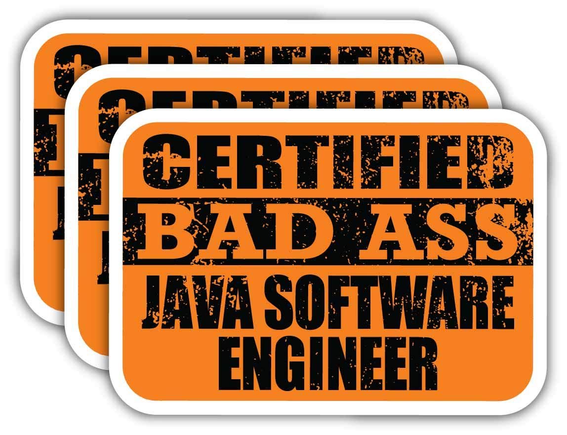 Certified Java Engineer Stickers - Funny Job Gift for Laptops & Cars