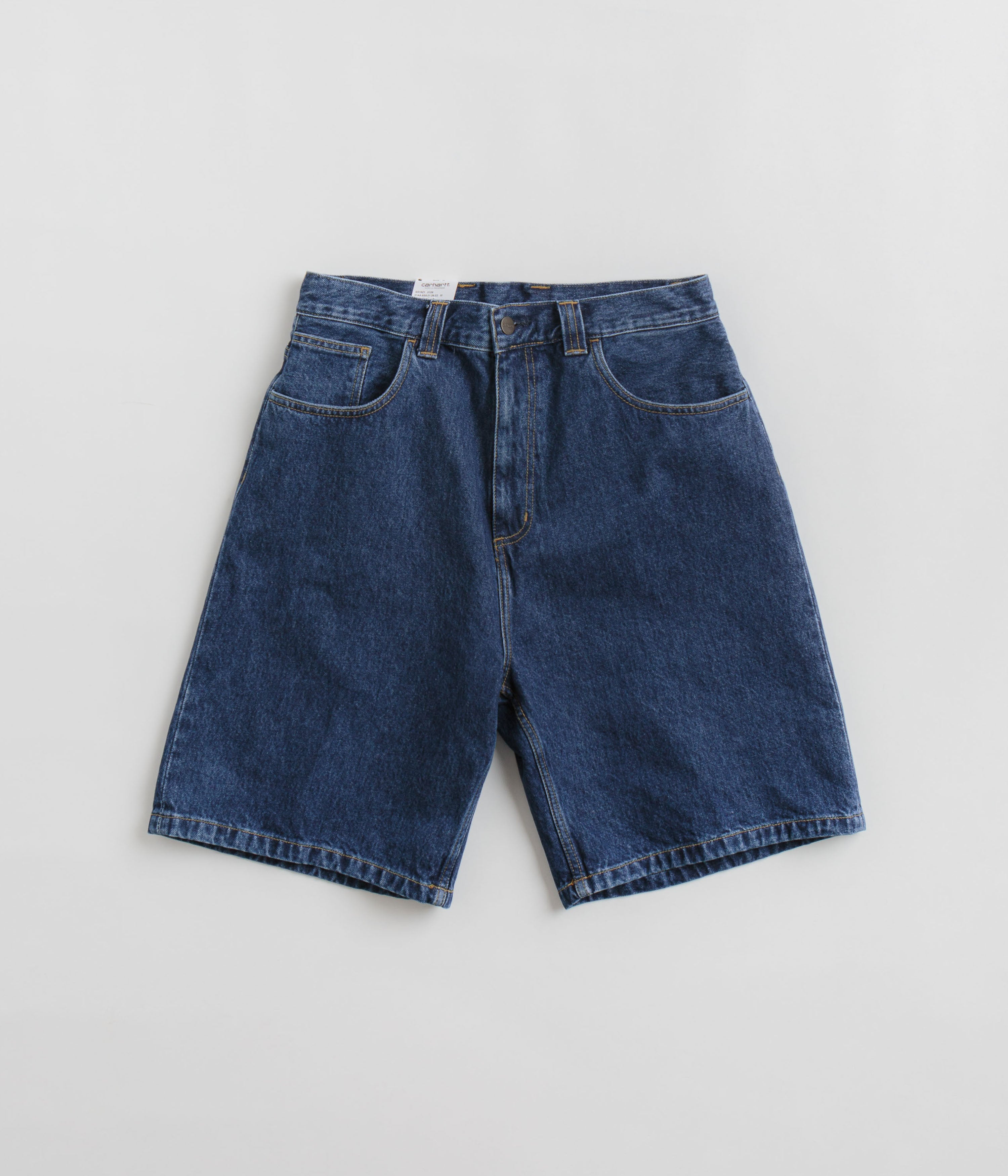 Carhartt Brandon Shorts for Men - Blue Stone Washed Work Shorts | Durable & Comfortable for Outdoor Work, Hiking & Casual Wear