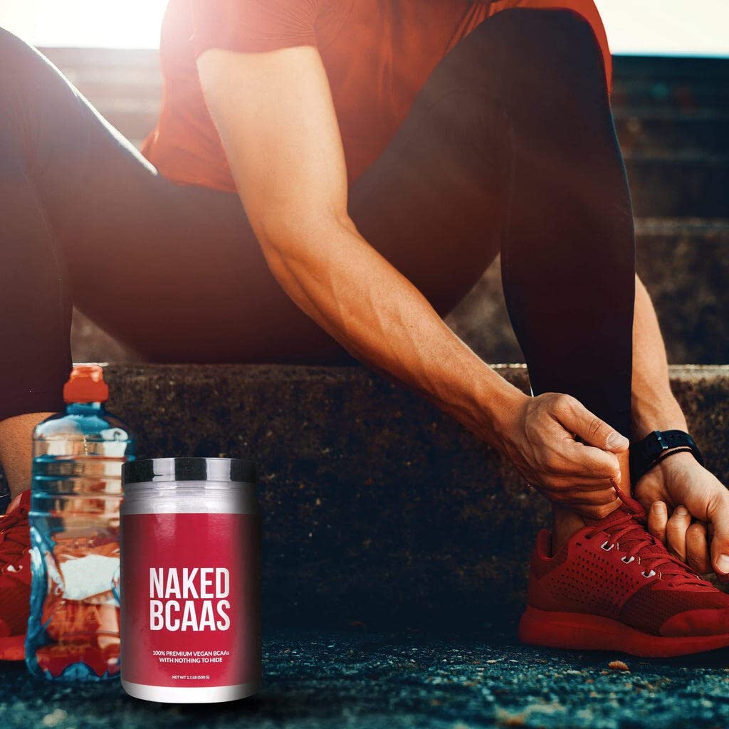 Pure Unflavored BCAA Powder 2:1:1 Ratio - 100% Vegan Branched Chain Amino Acid Supplement, 500g (100 Servings) | Natural Muscle Recovery & Workout Performance Booster for Athletes & Fitness Enthusiasts
