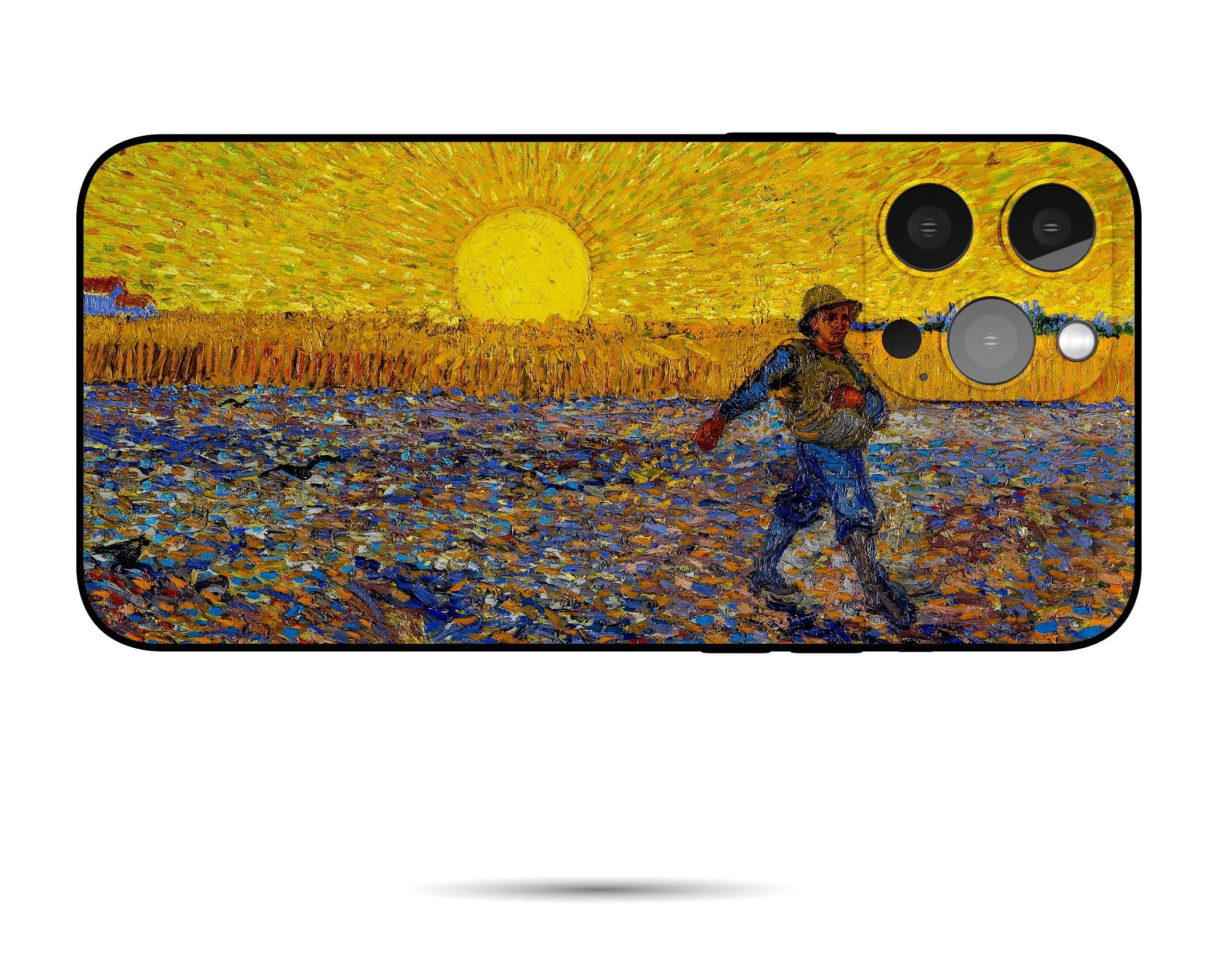 Vincent Van Gogh Starry Night iPhone 14/13/8 Plus Case - Premium Protective Silicone Phone Cover with Artistic Design - Perfect for Art Lovers & Daily Use