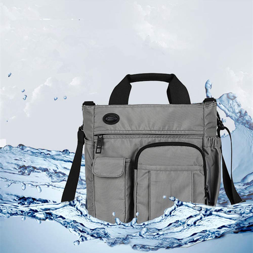 AlwaySky Nylon Crossbody Messenger Bag for Men & Women - Lightweight Waterproof Shoulder Bag with USB Charging Port, Laptop Compartment - Perfect for Travel, Work, School & Outdoor Activities
