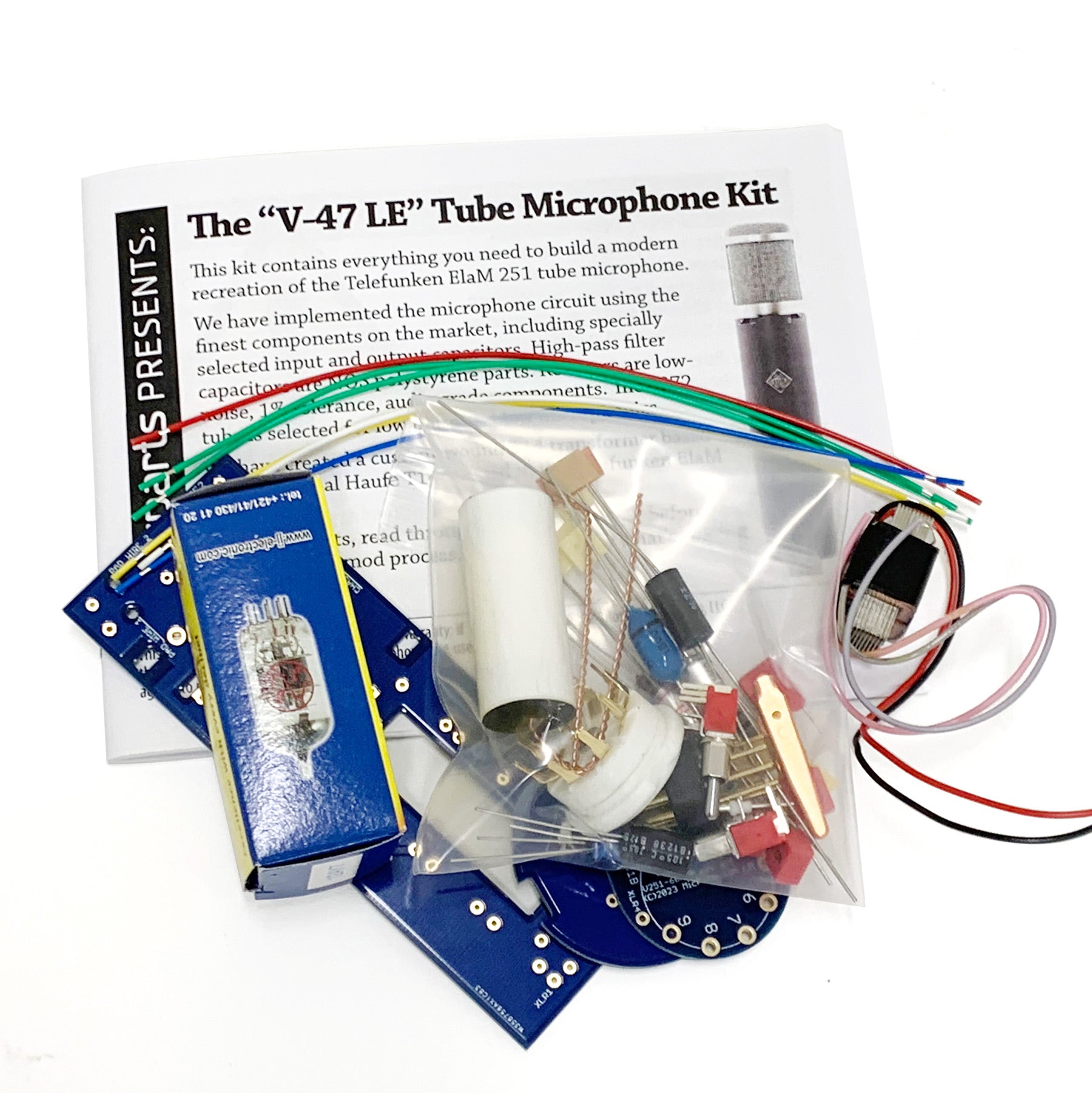 V47 LE Tube Microphone Kit - Professional Studio Condenser Mic for Vocals & Instruments | Perfect for Home Recording, Podcasting & Music Production