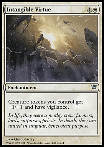 MTG Magic: The Gathering - Intangible Virtue (19) Innistrad ISD Card - Perfect for Commander & Modern Deck Building