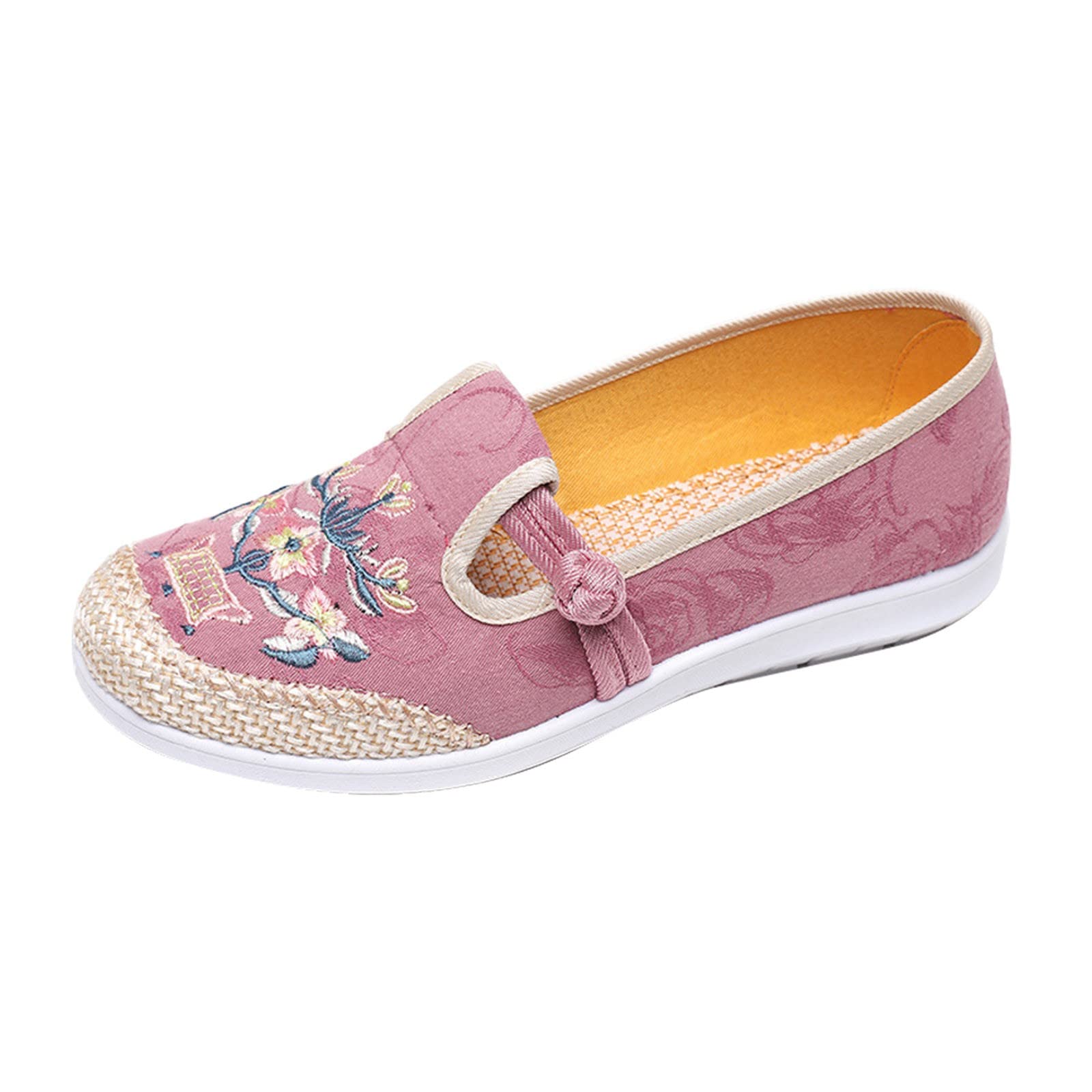 Women's Ethnic Style Casual Shoes - Embroidered Floral Sandals for Everyday Wear | Comfortable & Stylish Footwear for Walking, Travel & Summer Outfits