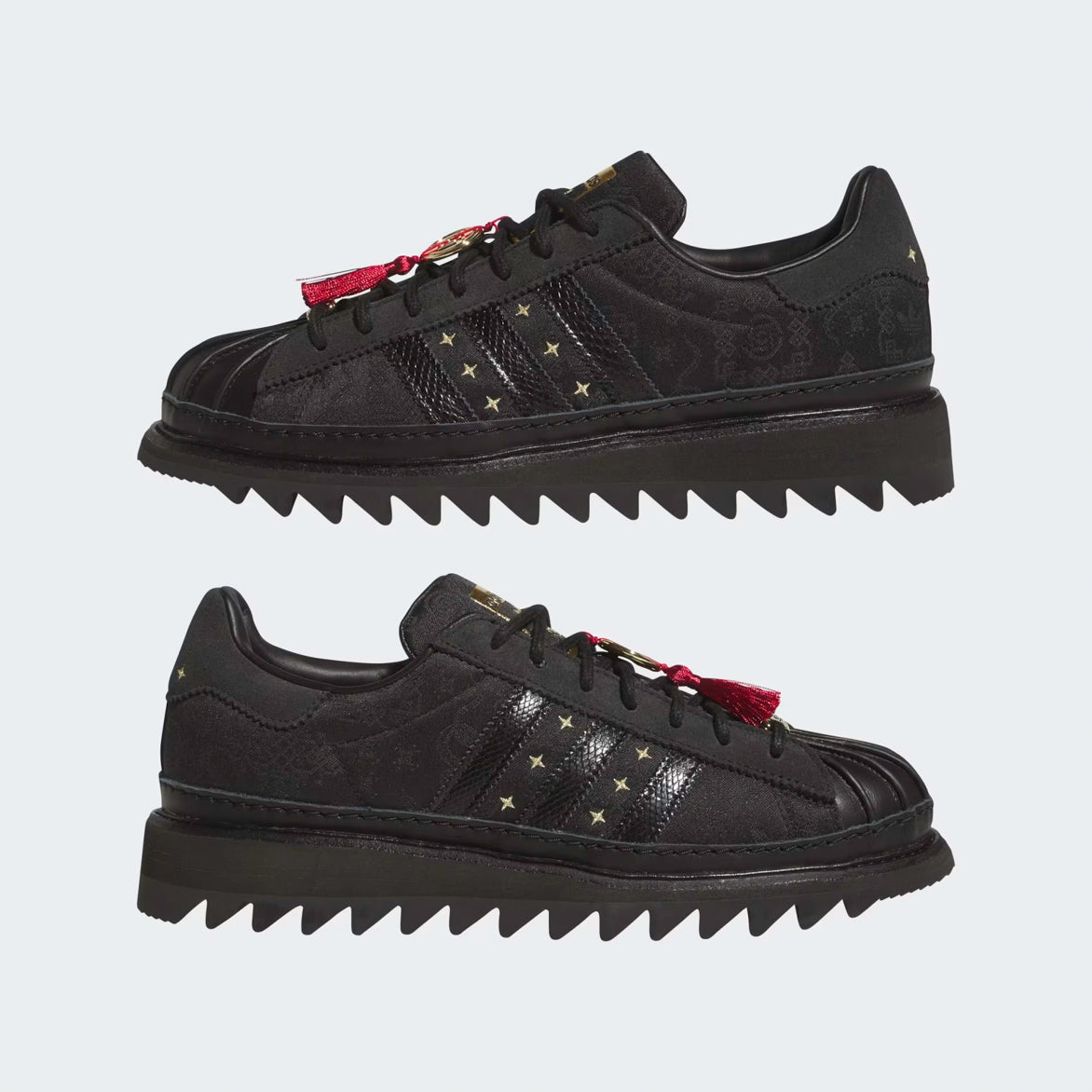 CLOT X ADIDAS SUPERSTAR Lunar New Year Limited Edition Sneakers - Men's Streetwear Fashion Shoes for Casual Wear & Sneaker Collection