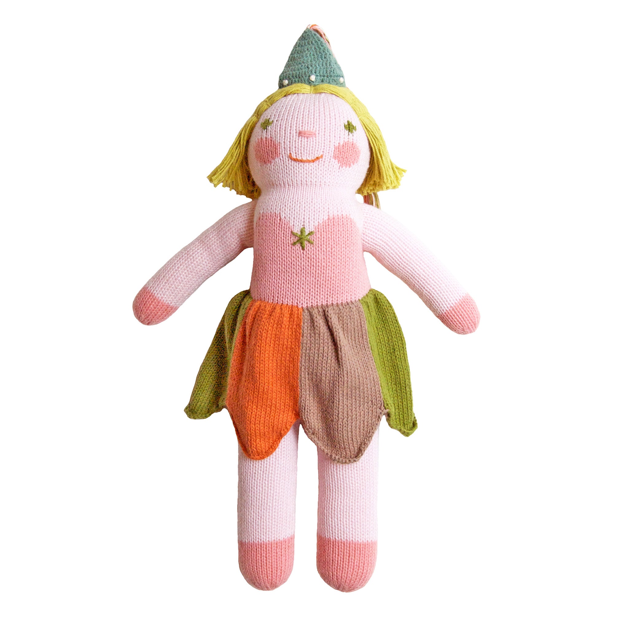 Blabla Kids Clochette the Fairy Doll - Handmade Organic Cotton Plush Toy for Girls | Perfect for Imaginative Play, Bedtime Companions & Gift Giving